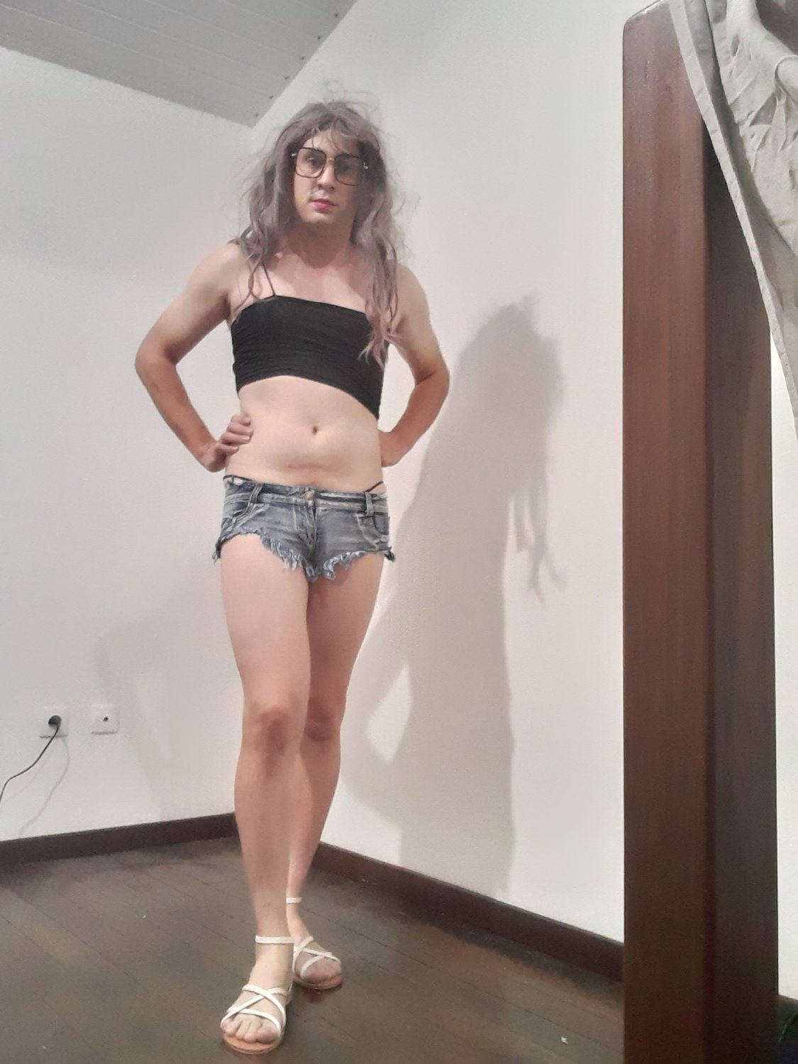 Cute nerdy french Sissy Hélène needs lots of Exposure #OX2VWhim